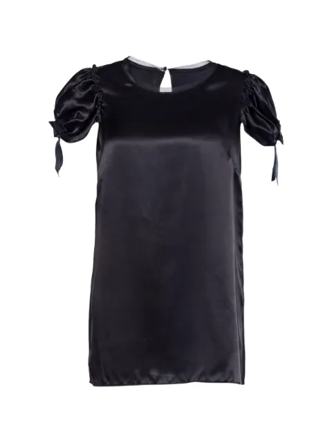 Dolce & Gabbana Pre-Owned puff-sleeve buttoned top Black 661632