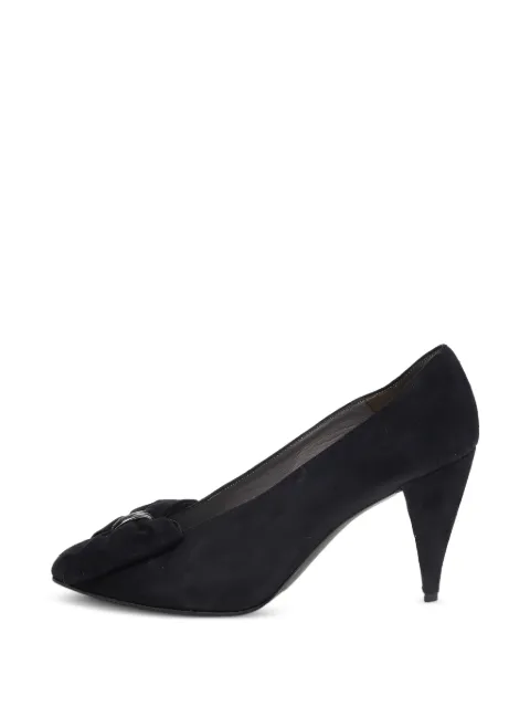 Christian Dior Pre-Owned 85mm suede heeled sandals Black 492366