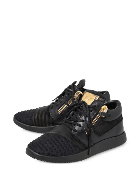 Giuseppe Zanotti Vintage zip-accent sneakers Black 466697