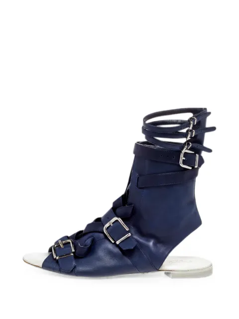 Gianvito Rossi buckle gladiator sandals Blue 492094