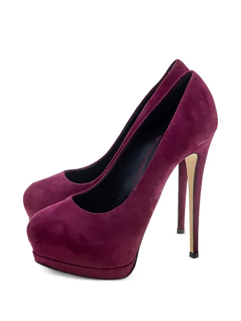Giuseppe Zanotti Vintage round-toe platform pumps Red 617578