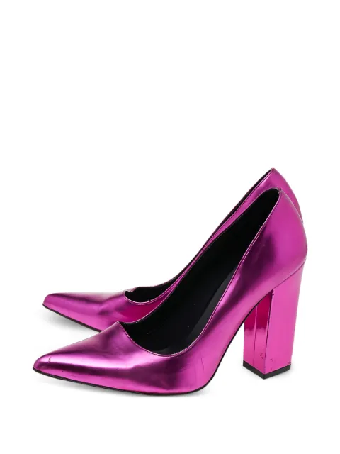 Stella McCartney Pre-Owned pointed-toe block-heel pumps Pink 527901