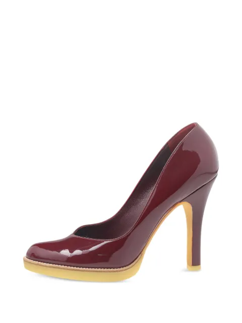 Gucci Pre-Owned patent leather round-toe pumps Red 533160