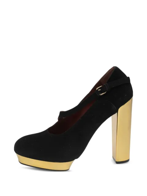 Marc Jacobs Vintage suede platform pumps Black 597025