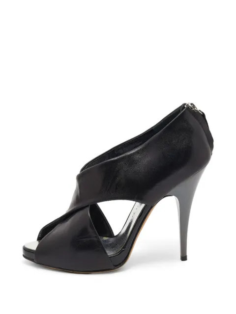 Giuseppe Zanotti Vintage criss-cross open-toe ankle boots Black 627730