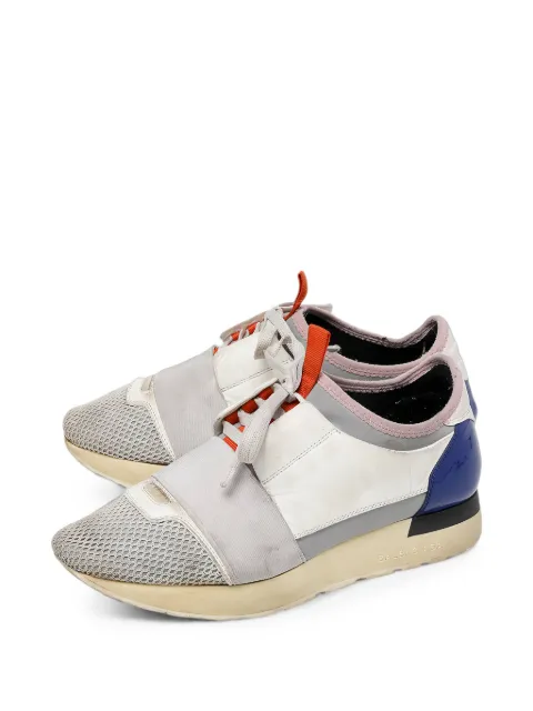 Balenciaga Pre-Owned Race Runner lace-up sneakers White 480214