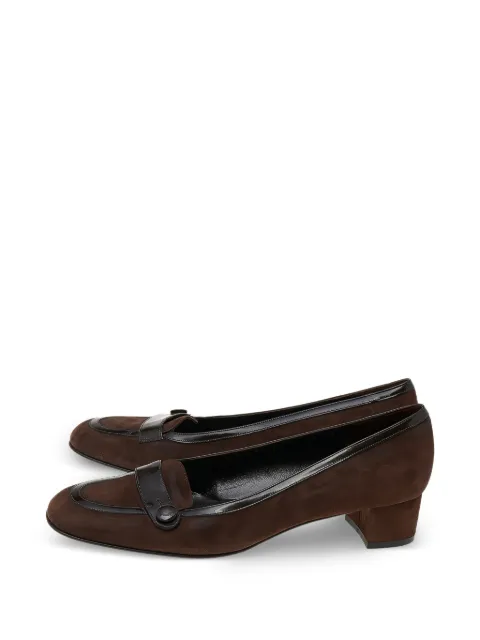 Ferragamo Pre-Owned suede heeled pumps Brown 531279