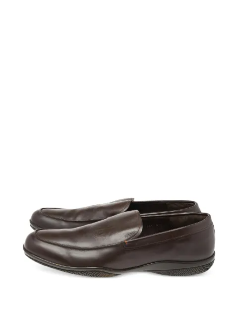 Prada Pre-Owned leather loafers Brown 492486