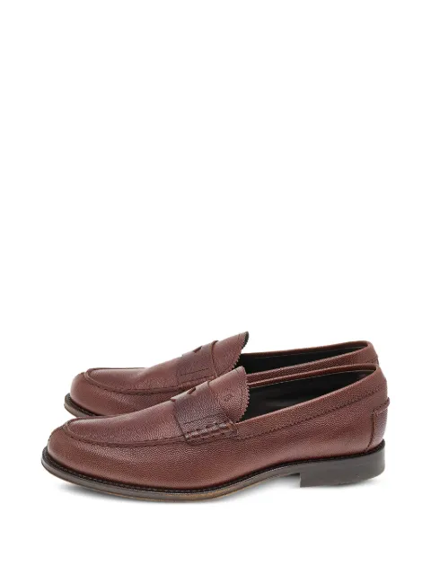 Tod's Vintage slip-on leather loafers Brown 569177