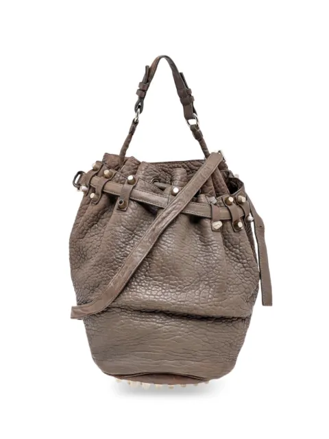 Alexander Wang Diego calf leather bucket bag Brown 519263