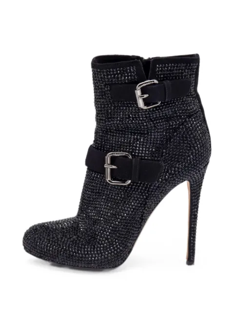 Le Silla embellished buckled ankle boots Black 636361