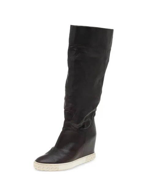 Casadei round-toe boots Black 597805