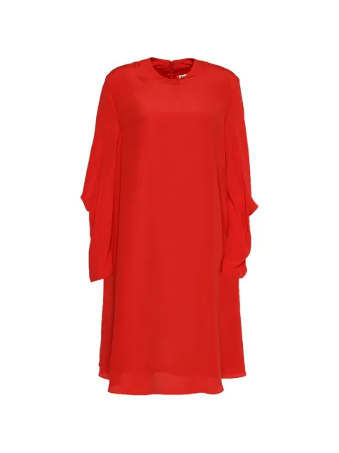 Balenciaga Pre-Owned crepe oversized shift dress Red 631607