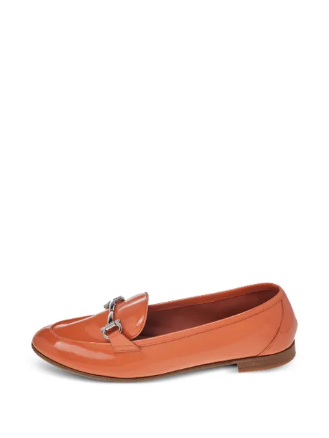 Ferragamo Pre-Owned Gancio Bit loafers Orange 492463