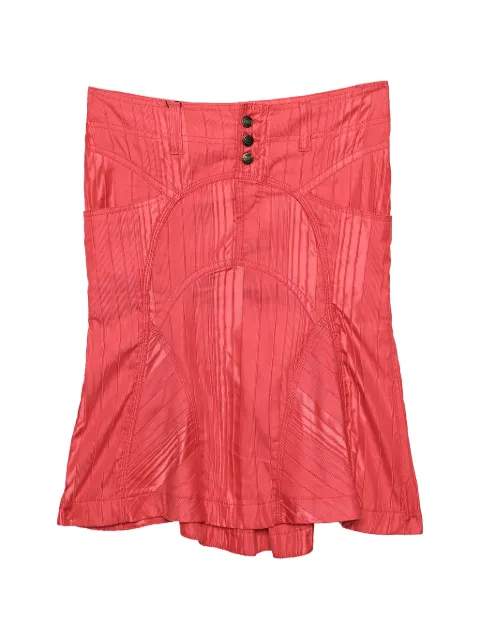 Just Cavalli Vintage textured mini skirt Red 564035