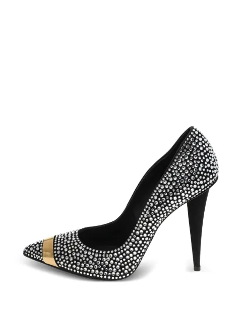 Giuseppe Zanotti Vintage Ester crystal-embellished pumps Black 595812