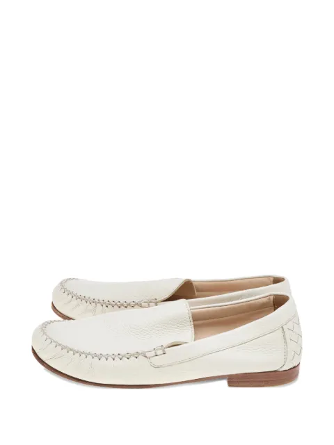 Bottega Veneta Pre-Owned Intrecciato leather loafers Neutrals 563854
