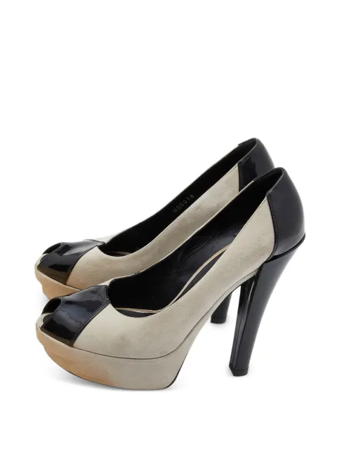Louis Vuitton Pre-Owned peep-toe platform pumps Neutrals 654839