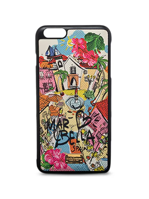 Dolce & Gabbana Pre-Owned Marbella leather phone case Pink 487943