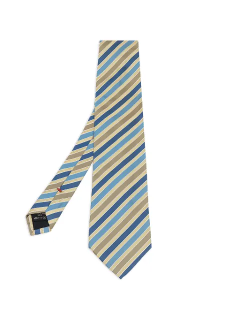 Ermenegildo Zegna Vintage striped silk tie Neutrals 591856