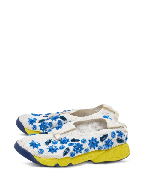 Christian Dior Pre-Owned Fusion embellished sneakers White 602946