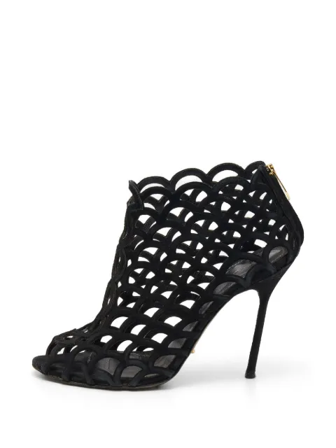 Sergio Rossi caged open-toe ankle boots Black 634050