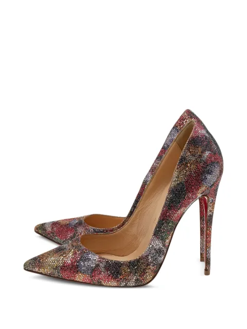 Christian Louboutin Pre-Owned So Kate glitter pumps Silver 596777