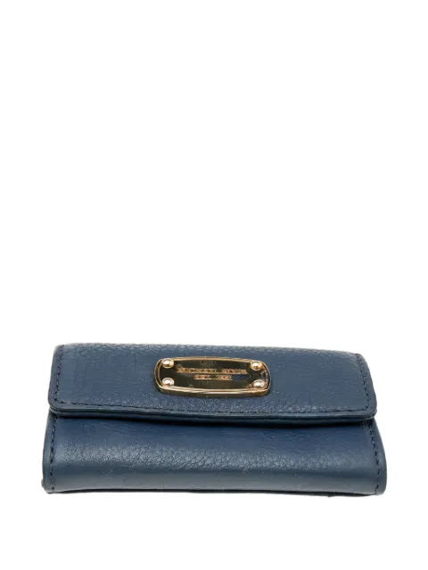 Michael Kors Vintage flap-style leather wallet Blue 573274