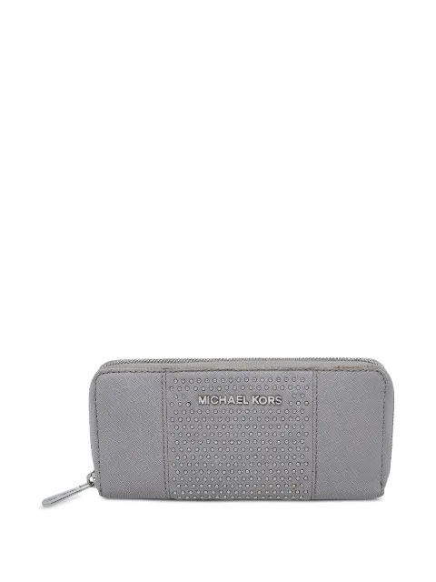 Michael Kors Vintage Saffiano leather wallet Grey 479990