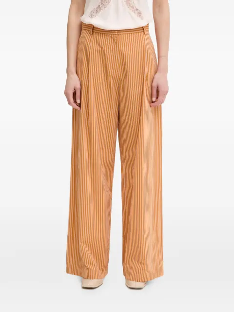 Sessùn Provencia striped pleated trousers Orange 26207029