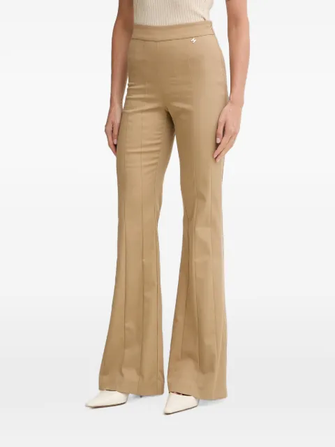Silvian Heach Koloo seam-detail flared trousers Neutrals GPP26257PA
