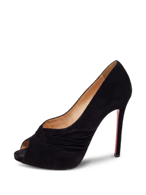 Christian Louboutin Pre-Owned Drapadita peep-toe pumps Black 501384