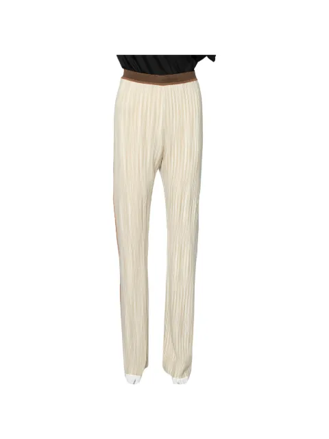 Missoni Pre-Owned side-stripe knit trousers Neutrals 500020