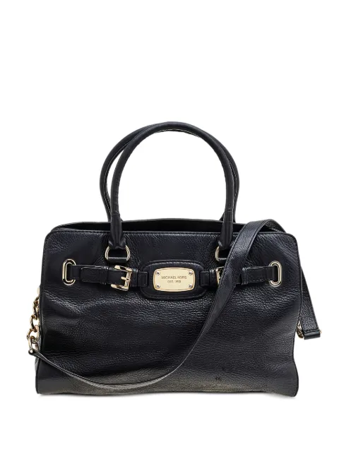Michael Michael Kors logo-plaque tote bag Black 541483