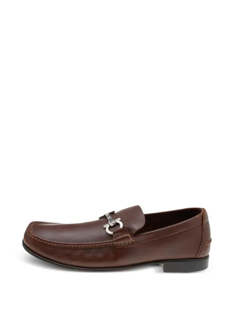 Ferragamo Pre-Owned Gancini Bit loafers Brown 596692