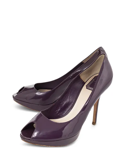 Christian Dior Pre-Owned peep-toe pumps Purple 466766