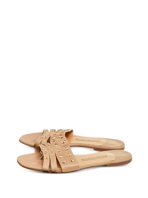 Gina embellished slide sandals Neutrals 586863