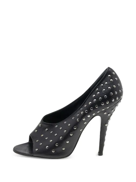 Givenchy Pre-Owned studded open-toe pumps Black 596621