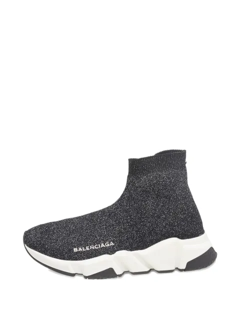 Balenciaga Pre-Owned Speed Trainer glitter sneakers Grey 517178