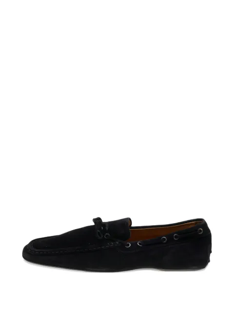 Tod's Vintage Bow-embellished loafers Black 596399