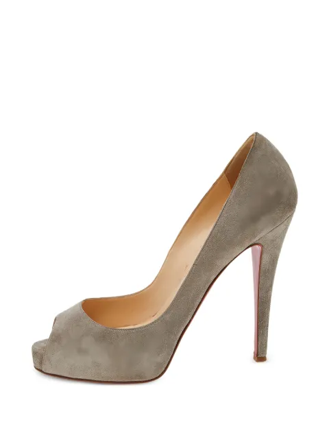 Christian Louboutin Pre-Owned Prive peep-toe pumps Grey 533210