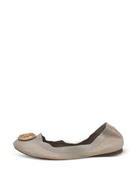 Tory Burch Carolina scrunch ballet flats Grey 517370