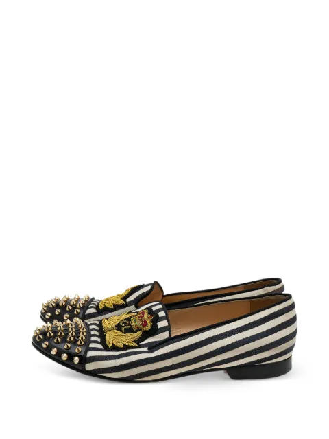 Christian Louboutin Pre-Owned Havanana spiked loafers Black 611412
