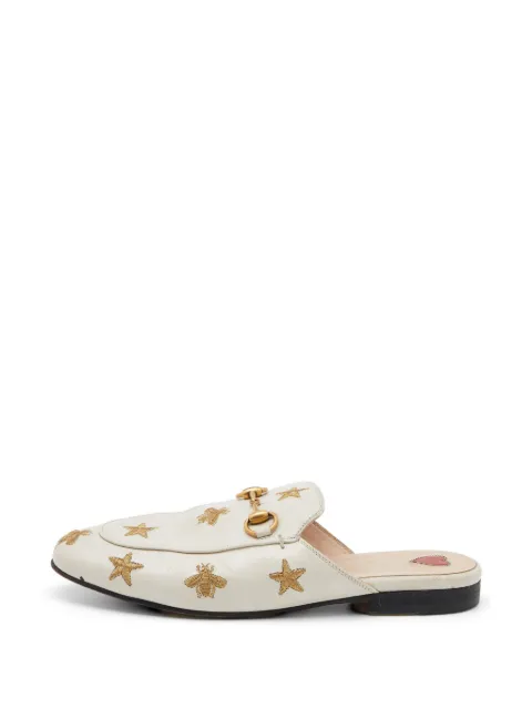 Gucci Pre-Owned Princetown Horsebit mules Neutrals 624203