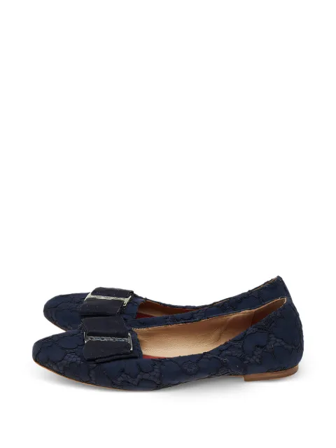 Carolina Herrera Vintage bow-detail pumps Blue 541115