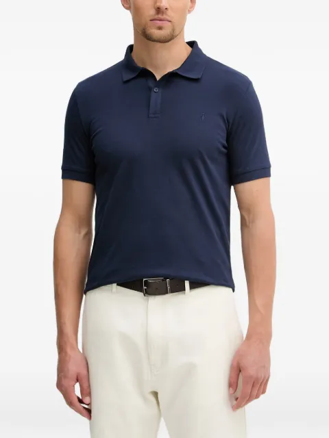 Trussardi logo-embroidered short-sleeve polo shirt Blue G5008000124N