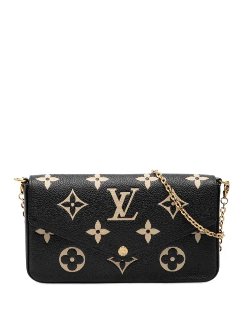 Louis Vuitton Pre-Owned 2021 Bicolor Monogram Empreinte Pochette Felicie crossbody bag Black 1LDVVRH78QN098Q2