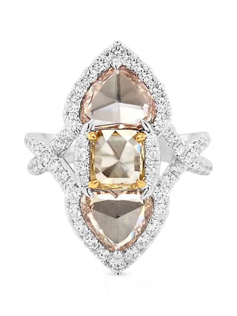 HYT Jewelry cocktail diamond ring Silver R1312HR
