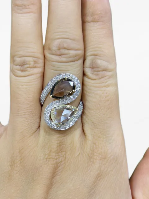 HYT Jewelry geometric diamond ring Silver R1377HR