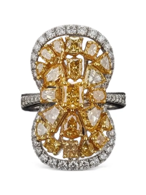 HYT Jewelry diamond ring Silver R1332HR
